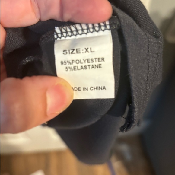 V-neck Tank Dress With Button Accents Gray XL (EUC) - Picture 3 of 3